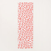Coral Leopard Print Yogamatte (Rückseite)
