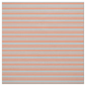 Coral & Light Blue Lines Muster Stoff (Muster)