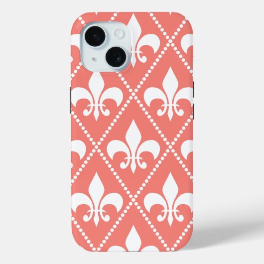 Coral Lilie Case-Mate iPhone Hülle (Rückseite)