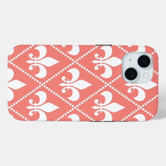 Coral Lilie Case-Mate iPhone Hülle (Rückseite (Horizontal))