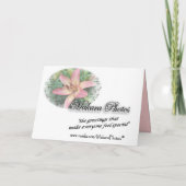 Coral Lily Sympathy-customize Karte (Rückseite)