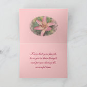 Coral Lily Sympathy-customize Karte (Innenseite)