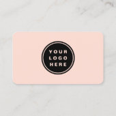 Coral Logo QR Code Professional Visitenkarte (Rückseite)