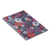 Coral, Magenta & Blue Zinnias Floral Notizblock (Rechte Seite)