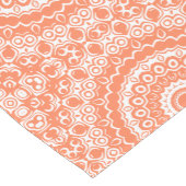 Coral Mandala Geometrisches Muster Mittelgroßer Tischläufer (Ecke)