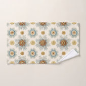 Coral Mandala Pattern Badhandtuch Set (Handtuch)