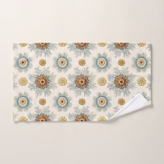 Coral Mandala Pattern Badhandtuch Set (Handtuch)