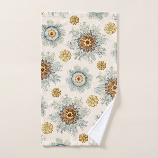 Coral Mandala Pattern Badhandtuch Set (Handtuch)