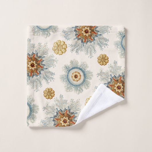 Coral Mandala Pattern Badhandtuch Set (Waschlappen)