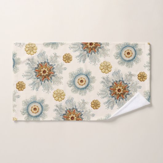 Coral Mandala Pattern Badhandtuch Set (Handtuch)