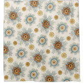 Coral Mandala Pattern Duschvorhang (Vorderseite)