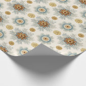 Coral Mandala Pattern Geschenkpapier (Ecke)