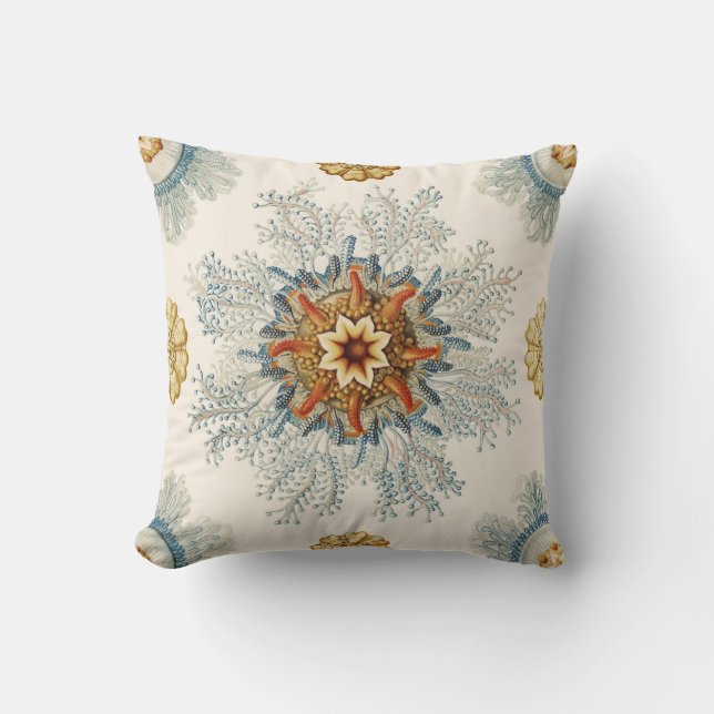 Coral Mandala Pattern Kissen (Vorderseite)