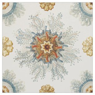 Coral Mandala Pattern Stoff