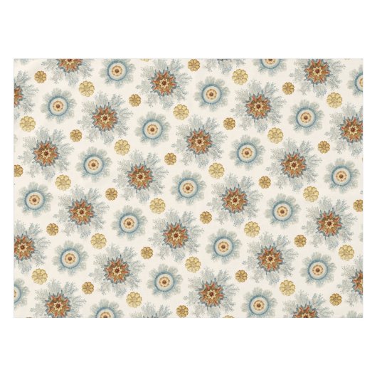 Coral Mandala Pattern Tischdecke (Vorderseite (Horizontal))