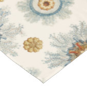 Coral Mandala Pattern Tischdecke (Schrägansicht)