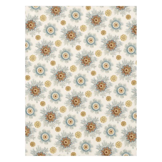 Coral Mandala Pattern Tischdecke (Vorderseite)