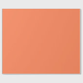 Coral Matte Wrapping Paper Geschenkpapier (Flach)