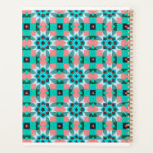 Coral & Mint Mandala Planer (Rückseite)