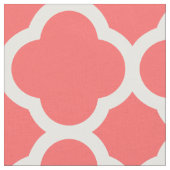 Coral Modern Quarto groß Stoff (Nahaufnahme)