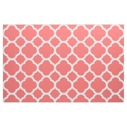 Coral Modern Quarto groß Stoff (Fat Quarter (45,7 x 55,9 cm))