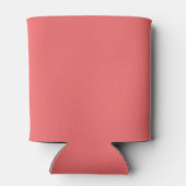 Coral Modern Script Brautparty Cooler Dosenkühler (Rückseite)
