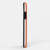 Coral Modern Stripes mit Mode-Silhouette Case-Mate iPhone Hülle (Hinten/Rechts)