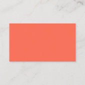 Coral Modern Wedding Registry Insert Card (Rückseite)