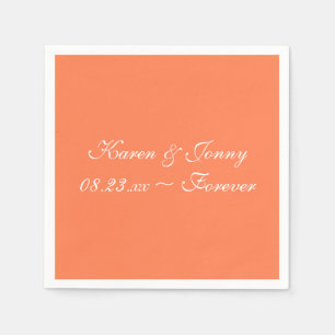 Coral modische Farbgestaltung Napkins Serviette