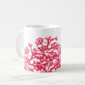 Coral Motif Tasse (Vorderseite Links)