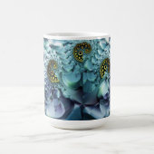 Coral & Muscheln Abstrakte Kunst Kaffeetasse (Mittel)