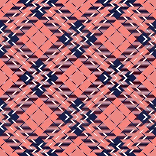Coral Navy Tartan Tablecloth Moderner Karierter Ak Tischdecke