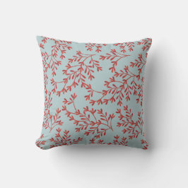 Coral & Ocean Blue Throw Kissen
