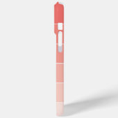 Coral Ombré Streifen Case-Mate iPhone Hülle (Rückseite / Links)