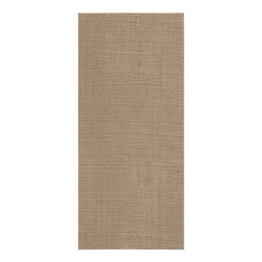 Coral on Burlap Boho Beach Wedding Menü (Hinten)