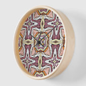 Coral Orange Red Pink Violet Angesagt Bohemisch Ba Uhr (Winkel)