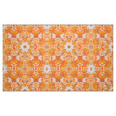 Coral Orange und Cream Batik Medallion Muster Stoff (Fat Quarter (45,7 x 55,9 cm))