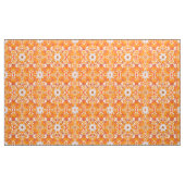 Coral Orange und Cream Batik Medallion Muster Stoff (Yard (91,4 cm))
