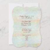 Coral Orchid Brautparty Einladung (Rückseite)