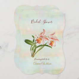 Coral Orchid Brautparty Einladung