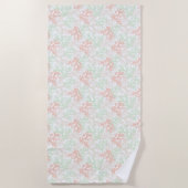 Coral Overlap Beach Handtuch (Vorderseite)