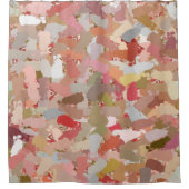 Coral Paint Spritzer Duschvorhang (Vorderseite)