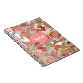 Coral Paint Spritzer Notizblock (Rechte Seite)