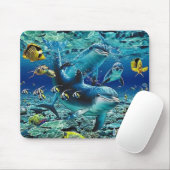 coral_pals_dolphins_1B, rollen ganz über mir Mousepad (Mit Mouse)