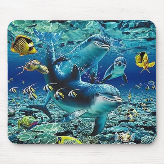 coral_pals_dolphins_1B, rollen ganz über mir Mousepad (Vorne)