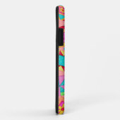 Coral Patchwork Quilt Art iPhone Case (Hinten/Rechts)