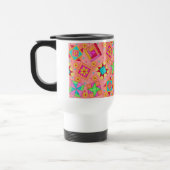 Coral Patchwork Quilt Travel Mug Reisebecher (Links)