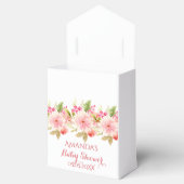 Coral peach dahlia Blume Kinderdusche Danke Geschenkschachtel (Geöffnet)