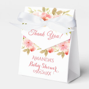Coral peach dahlia Blume Kinderdusche Danke Geschenkschachtel