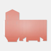 Coral Peach Dipped Chic Elegantes benutzerdefinier Geschenkschachtel (Ungefaltet)